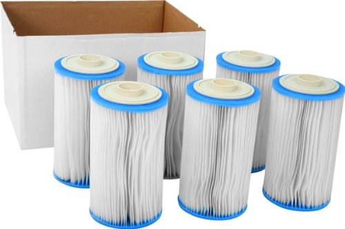 Intex-Type-B-Pool-Easy-Set-Filter-Cartridges-Pack-of-6--For-Intex-2000-2500-3000-3500--4000-GPH-Filter-Pumps