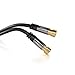 KabelDirekt – SAT Cable, Coaxial – Internet, Satellite Cable – TV/Aerial/Coax Cord with F-Connector, Metal Plug – Designed in Germany – 20ft (Radio, DVB-C, DVB-S2 – Black)