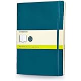 Moleskine Classic Colored Notebook, Extra Large, Plain, Underwater Blue, Soft Cover (7.5 x 10)