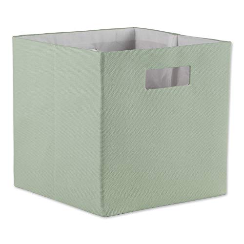 DII Faltbarer Aufbewahrungswuerfel aus Polyester Solide, leicht und langlebig, Minze, Small Square, 11x11x11