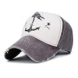 Binmer(TM)Men Women Baseball Cap Anchor Sun Outdoor Sport Snapback Hat (Brown)