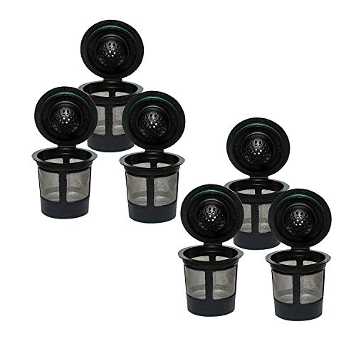 6PCS Reusable K Cups Reusable Coffee Filter Kcup Reusable K-Cups Solo Filter Pods For Keurig Brewers 6PCS Reusable K Cups Reusable Coffee Filter Kcup Reusable K-Cups Solo Filter Pods For Keurig Brewers