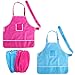 NUOLUX Kids Painting Aprons Waterproof Art Apron with Oversleeves, 2Pcs