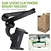 Sun Visor Phone Mount, Car Phone Holder for Car, Cradle Clip Compatible to Apple iPhones, Samsung Galaxy, Motorola Moto, Google Pixel Smartphones