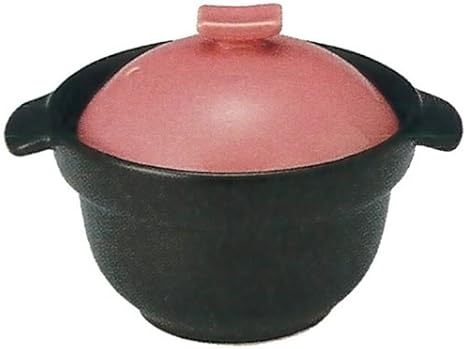 Amazon 炊飯鍋 55 萬古焼 直火 電子レンジ対応 チェリーピンク1合炊きご飯釜 16x9 5ｃｍ 500ｃｃ Santo ご飯鍋 文化鍋 オンライン通販