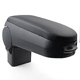 Jackey Awesome Comfortable Black Leatherette Driver's Side Front Center Console Armrest Box with Storage Compartment for 1999-2004 VW Golf/ Jetta/ Bora MK4 GTI R32 (Armrest)