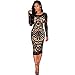 Women Dress, 2017 New Hot Sale Women Sexy Bodycon Bandage Evening Cocktail Party Long Sleeve Lace Dress by Neartime (M, Black)