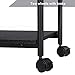 VASAGLE Heavy-Duty Printer Stand with Locking Wheels, 2-Tier Industrial Mobile Cart with Storage Shelf, Under Desk Printer Table for Home, Office, 13.4