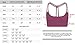 QUEENIEKE Women's Light Support Double-T Back Wirefree Pad Yoga Sports Bra Size M Color Fuchsia