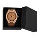 Zeiger Mens Bamboo Wooden Watch with Crazy Horse Leather Strap Japanese Quartz Analog Casual Vintage Watches Wood (Bamboo)