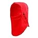 Taykoo New Bandana Windproof Ski Face Mask,Winter Warmer Protective Headwear Wind Resistant Cap,Bandana Hood for Men Women(Red)