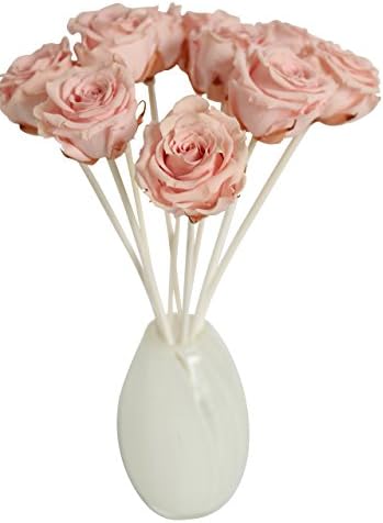 Art Glass Pink Rose Reed Diffuser