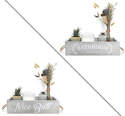 Amugo Farmhouse Bathroom Decor Rustic Bathroom Decor Box Toilet Paper Holder Funny Bathroom Decor Wooden Bathroom Box Rustic Home Decor Amazon Sg Home