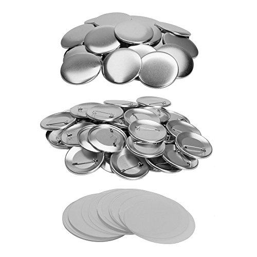 DAWEI 44mm 1-3/4 Inch Button Parts for Badge & Button Making Machine 1001 Parts Supply 100 Sets (φ44mm 1-3/4 Inch)