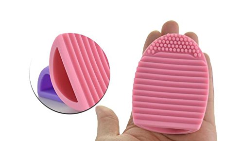 Topwon Cleaning MakeUp Washing Brush Silica Glove Scrubber Board Cosmetic Clean Tool - Pack of 5 (A)
