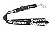 Urban Fashion Streetwear Lanyard, Neck Strap Keychain Holder for Keys, Phones, Bags, Accessories (Black w/White Letters)