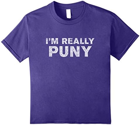 Kids I'm really puny shirt 8 Purple