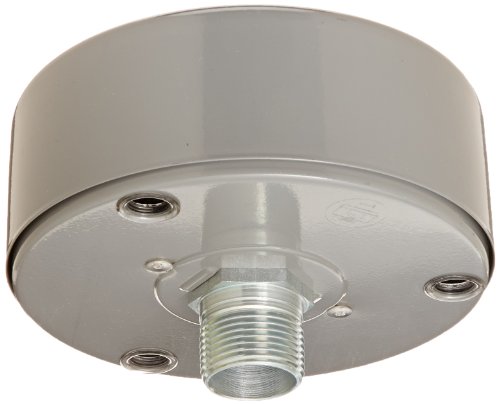 Solberg FS-15-100 Inlet Compressor Air Filter Silencer, 1" MPT Outlet, 4" Height, 6" Diameter, 35 SCFM, Made in the USA