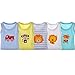 DANROL Baby Boys' 5 Pack Cartoon Sleeveless Tank Tops 100% Cotton (6 Months) Multicolor
