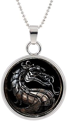 Mortal Kombat Pendant Necklace Character Cartoon Superhero Gaming Console PC Games Logo Theme Cosplay Premium Quality Detailed Jewelry Gift Series