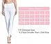 Chikool Workout Pants for Women High Waist Mesh Yoga Leggings Inner/Out Pocket White