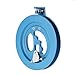 EVINIS Professional Outdoor Kite Line Winder Winding Reel Grip Wheel with flying Line String Flying Tools With Lock-With 100m 70LB Kevlar Line-Blue