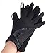 knolee Women's Lace Touch Screen Lined Thick Warmer Winter Gloves,Black