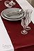 Ling's moment 12 x 108 Inch Satin Table Runner Maroon, Burgundy, Dark Red, Pack of 1, For Wedding Banquet Decorations, Bridal Shower, Christmas, Birthday, Graduation, Prom, Party Table Decor