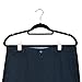 20 Slim-line Velvet Hangers with Strong Pinch Grip Clips - Easily Clip On Pants Skirts - Removable (White)