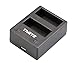 Action Camera Dual Battery Charger Compatible for ThiEYE i60e/i60+/i20/T3 Sports Action Camera