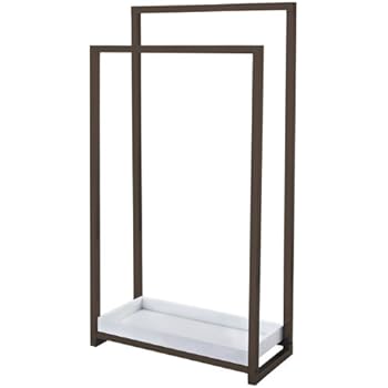 Kingston Brass SCC8265 Pedestal 2-Tier Steel Construction Towel Rack with Wooden Case, Oil Rubbed Bronze
