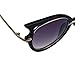 Sannysis Retro Womens Metal Frame Golden Leg Cat Eyeglasses Sunglasses (Black)