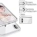 Casetego Compatible iPhone Xs Max Case,Clear Soft Flexible TPU Case Rubber Silicone Skin with Flowers Floral Printed Back Cover for Apple iPhone Xs Max 6.5 inch 2018,Rose Gold Flower