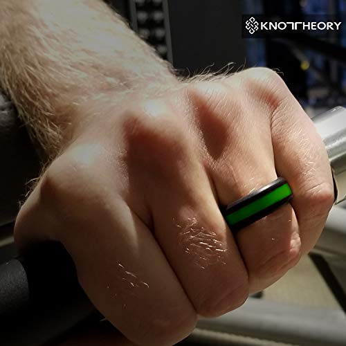 image for Knot Theory Silicone Wedding Ring for Men and Women, Size 10.5~11 (WID