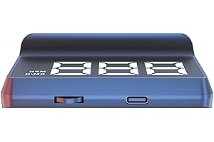 ARTILAURA Digital Speedometer Car HUD Head Up Display MPH KM/H, Overspeed Alarm, Automatic Photosensitive, 3 Level Speed Alar