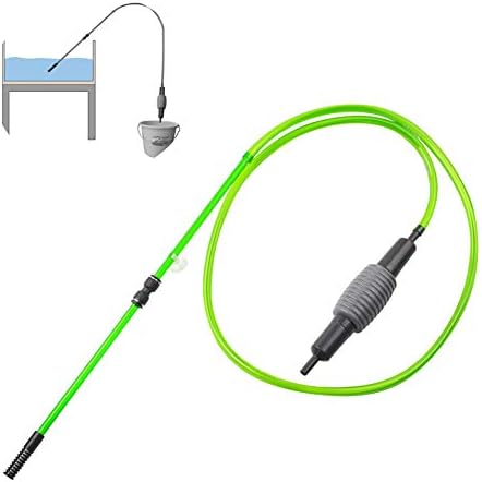 DJLOOKK Fish Tank Gravel Cleaner Quarium Water Changer - Fish Tank Gravel Cleaner - Aquarium Cleaning Air Pump Kit with Large Balloon for Water Changing - Bpa Free,S