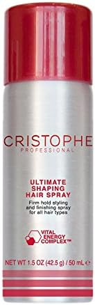 Cristophe Professional Travel Size Ultimate Shaping Hair Spray, 1.5 Ounce