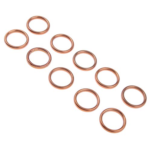 Baosity 10pcs Exhaust Pipe Muffler Header Gasket Seal O-Ring for Honda CG125 125CC