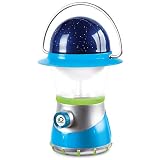 DISCOVERY KIDS 2-in-1 4X LED Starlight Lantern and Star Projector, Indoor Use, 2 Modes: Lantern and Projector, Easy to Use for Children, Battery Operated, Perfect Gift for Camping - BLUE/WHITE/GREEN