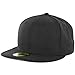 New Era Plain Tonal 59Fifty Fitted Hat (Black) Men's Blank Cap