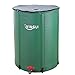 VINGLI 66 Gallon Collapsible Rain Barrel, Portable Water Storage Tank, Rainwater Collection System Downspout, Water Catcher Container with Filter Spigot Overflow Kit
