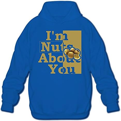I'm Nuts About YouHoody Thick Fleeces Athletic Long-sleeved Hoody Sweatshirt For Men