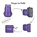 ZOMAKE Ultra Lightweight Hiking Backpack 20L, Packable Small Backpacks Water Resistant Daypack for Women Men(Purple)