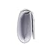Jubileens Womens Elegant Pleated Satin Crystal Fashion Clutch Evening Bag Purse (Silver)