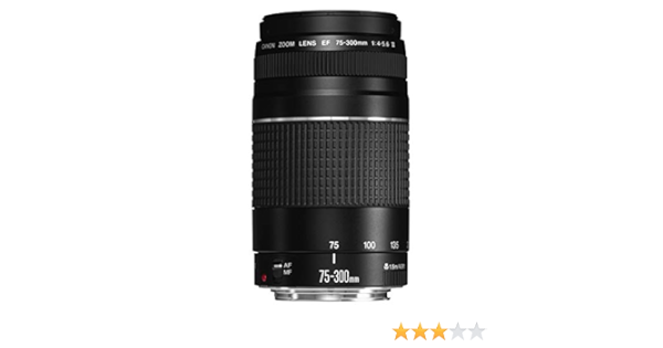 Amazon Com Canon Ef 75 300mm F 4 5 6 Iii Usm Telephoto Zoom Lens For Canon Slr Cameras Renewed Electronics