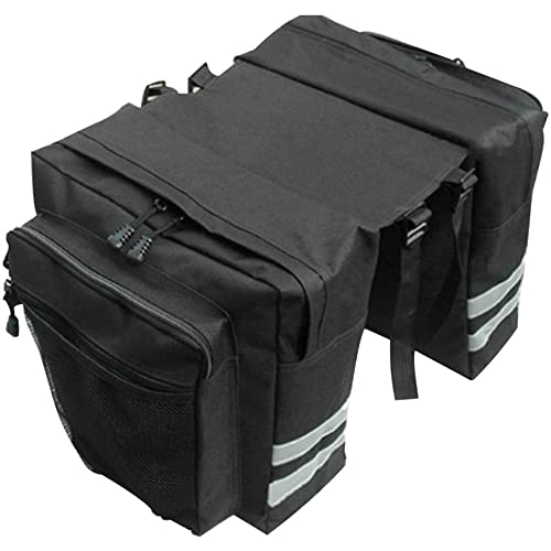 Asdazrxy Rear Side Bike Bags, Bicycle Side Bags, Rear Bike Bags, Bicycle Carrier Bag, for Outdoor Bicycles Commute Shopping Riding Picnic