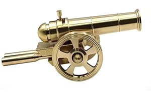 LOGUTIA 1pcs Living Room Vintage Brass Creative Brass Cannon Desktop Decoration Vintage Home Model Collection Ornaments Decorative Ornaments.