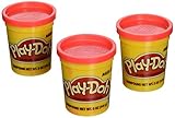(3 Pack) BRIGHT RED (23870) Hasbro Play-Doh 5 oz. (15 oz. total)
