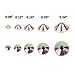 Jaciya 1800 Pack AB Round Crystal Rhinestones Flat Back Rhinestones Gems 2 mm 3 mm 4 mm 5 mm 6 mm Mix Size for Nail Art DIY Crafts