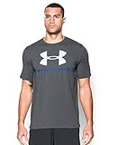 Under Armour Men's Sportstyle Logo T-Shirt, Carbon Heather/Royal, XXX-Large